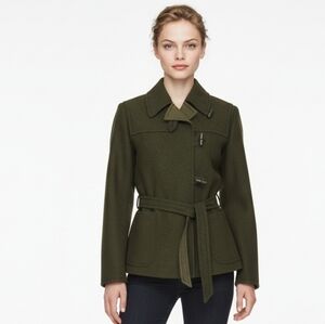 Vintage Hammerer Green Loden Boiled Wool Felt Hunter Jacket sz S Made in Autria